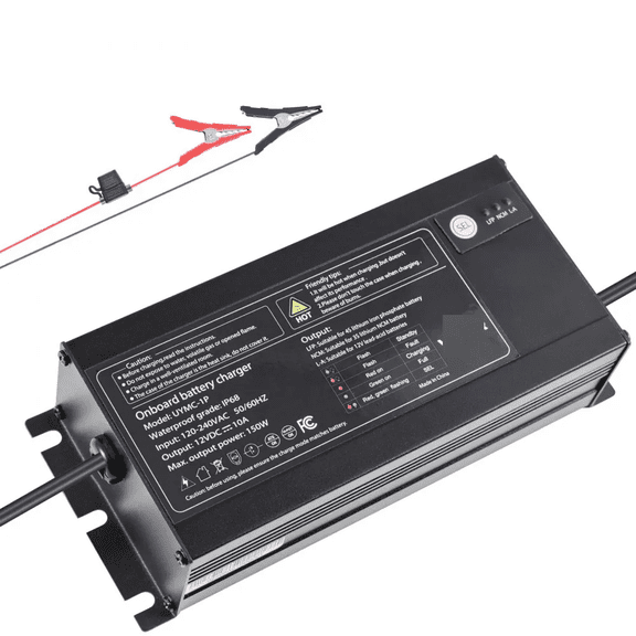 3-Bank 5A 12V Onboard Boat Charger IP68 Waterproof Smart On-Board Battery Charger