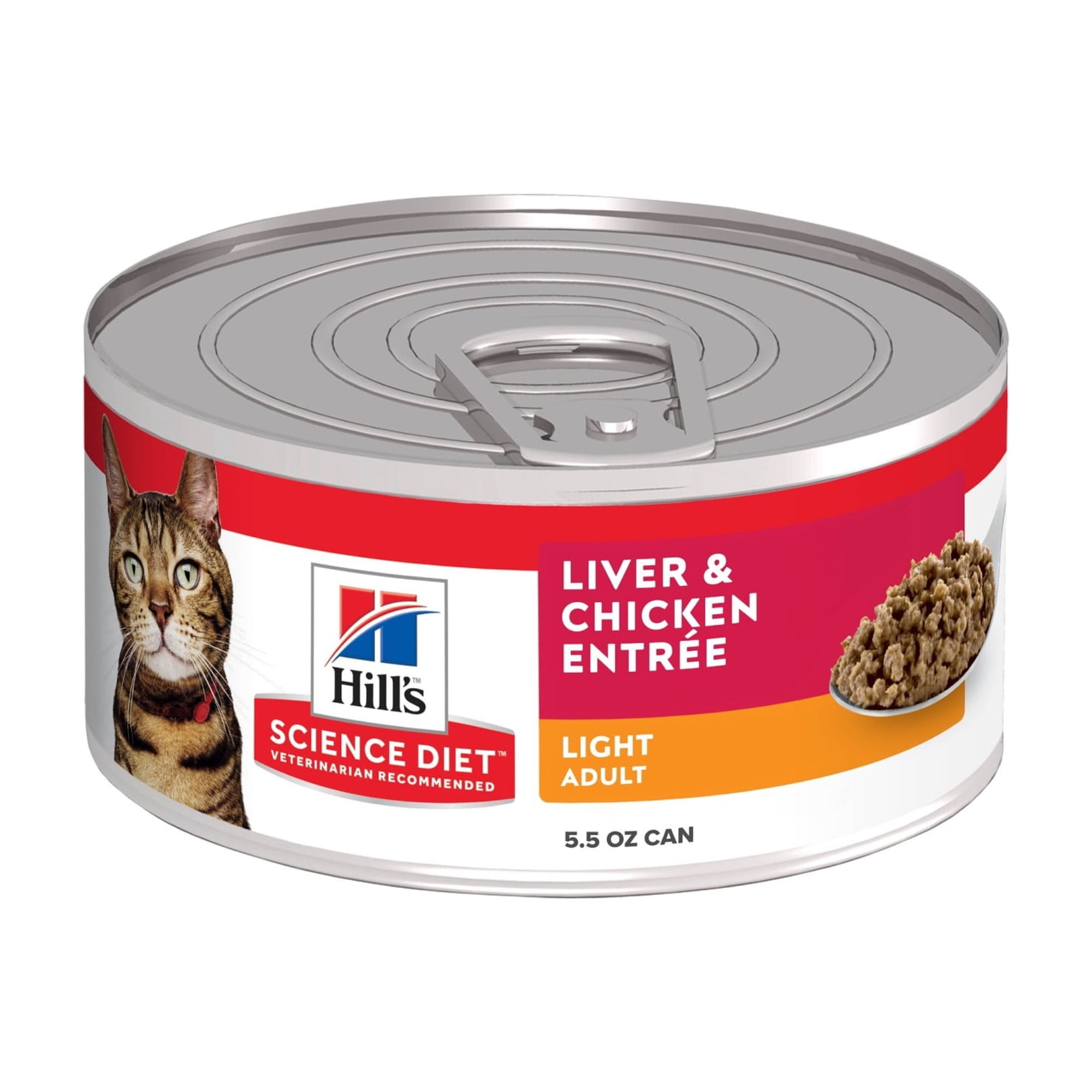 Hill's Science Diet Light Liver & Chicken Wet Cat Food, 5.5oz Can 24pk