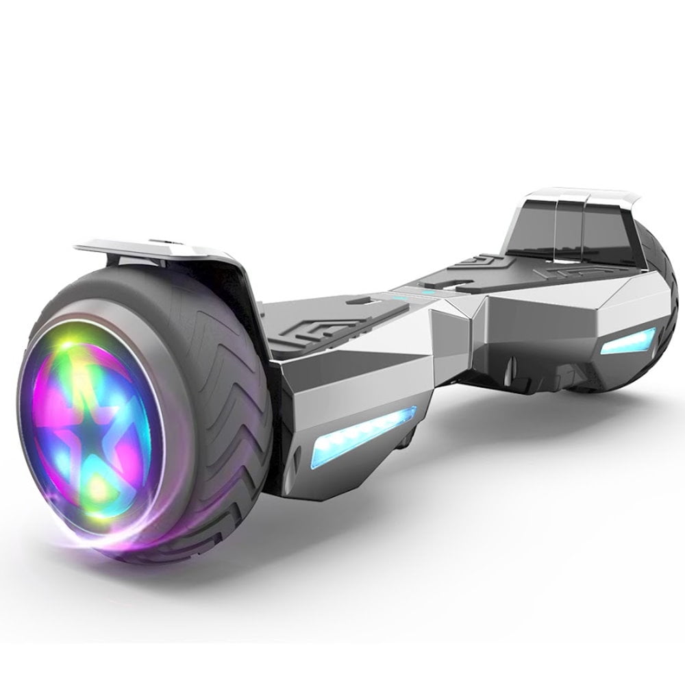 Photo 1 of 6.5 LED Wheel Hoverboard Two-Wheel Self Balancing Electric Scooter UL 2272 Certified, Chrome Silver