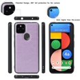 thumbnail image 3 of Wallet Case Compatible with Google Pixel 4a 5G,[6 Card Slots] [Wrist Strap] [Stand Feature] Detachable 2 in 1 Magnetic Zipper Leather Slim Cover Case for Google Pixel 4a 5G,6.2 inch Purple, 3 of 17