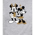 thumbnail image 3 of Disney - Mickey Minnie Sparkle - Men's Crew Fleece Sweatshirt Sweatshirt, 3 of 5