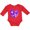 Red, variant on Inktastic Epilepsy Awareness Purple Ribbon Around Heart Boys or Girls Long Sleeve Baby Bodysuit
