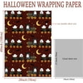 thumbnail image 5 of Halloween Train Wrapping Paper for Kids Adults - Spooky Ghost Gift Wrap With Bats Moon Design for Trick or Treat, Birthday, Party Decorations - 28×40 Inches, 4 Jumbo Folded Sheets, 5 of 14