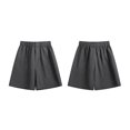 thumbnail image 4 of BLCHUNen Mens Beach Shorts with Zipper Pockets Button Elastic Waist Breathable Athletic Gym Running Shorts, 4 of 5