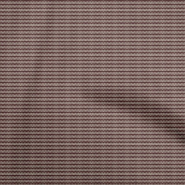 oneOone Cotton Poplin Brown Fabric Asian Block Craft Projects Decor Fabric Printed By The Yard 56 Inch Wide