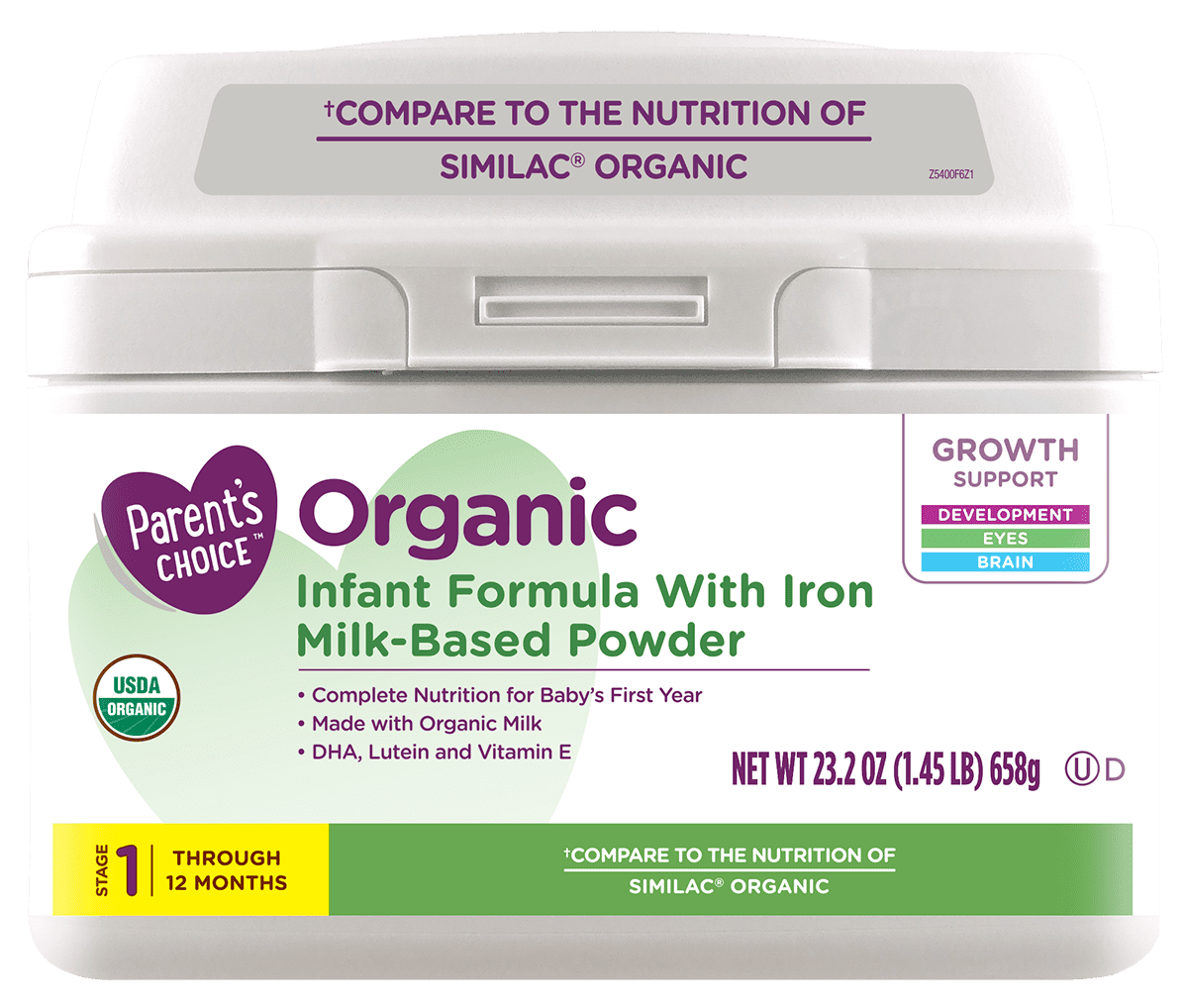similac organic infant formula with iron