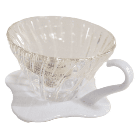 Hario V60 Coffee Dripper Glass 01 White