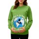 thumbnail image 2 of RKSTN Women's Maternity Sweatshirts Oversized Pregnancy Graphic Print Long Sleeve T Shirts Womens Casual Solid Plus Size Round Neck Loose Fits Comfy Funny Printed Pullover Hoodless Sweatshirt Tops, 2 of 7