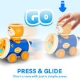 thumbnail image 2 of Set de coche de juguete iPlay iLearn Press to Go para niños de 1 a 3 años, 2 of 6