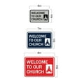 thumbnail image 5 of Classic Framed Welcome to Our Church Sign (Black) - Large, 5 of 5