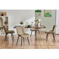thumbnail image 2 of YOUNIKE Upholstered Dining Chairs Set of 4 PU Leather Wingback Modern Kitchen Dining Room Chair, Khaki, 2 of 6