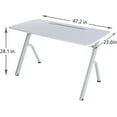 thumbnail image 3 of ApexDesk 47” Compact Home and Office, Modern and Simple Design, Same Color as Larger Standing Desk in Elite Series, Sturdy Steel Frame (White), 3 of 6