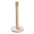 thumbnail image 5 of Bloomingville Modern Marble Paper Towel Holder with Brass Detail, Beige, 5 of 5