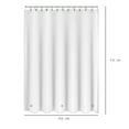 thumbnail image 4 of Bath Bliss 2 Pack Peek A Boo Hotel Weight Shower Curtain Liner in White, 4 of 4