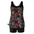 thumbnail image 6 of qucoqpe Tankini Swimsuits for Women Fashion Summer Casual Loose Floral Print Modest Bathing Suit with Shorts, 6 of 7