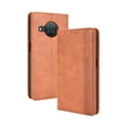 thumbnail image 1 of Compatible with Nokia X100 Case Magnetic Closure Vintage Pattern PU Leather Wallet Cover with Card Slots-Brown, 1 of 5