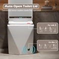thumbnail image 3 of WinZo Square Smart Toilet Bidet For Modern Bathroom,Diamond-shaped Sleek Design Elonagted Rectangle 17" Comfort Bowl (White), 3 of 7