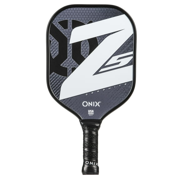 ONIX Z5 Graphite Pickleball Paddle, Nomex Honeycomb Core, Cushion Comfort Grip, Black