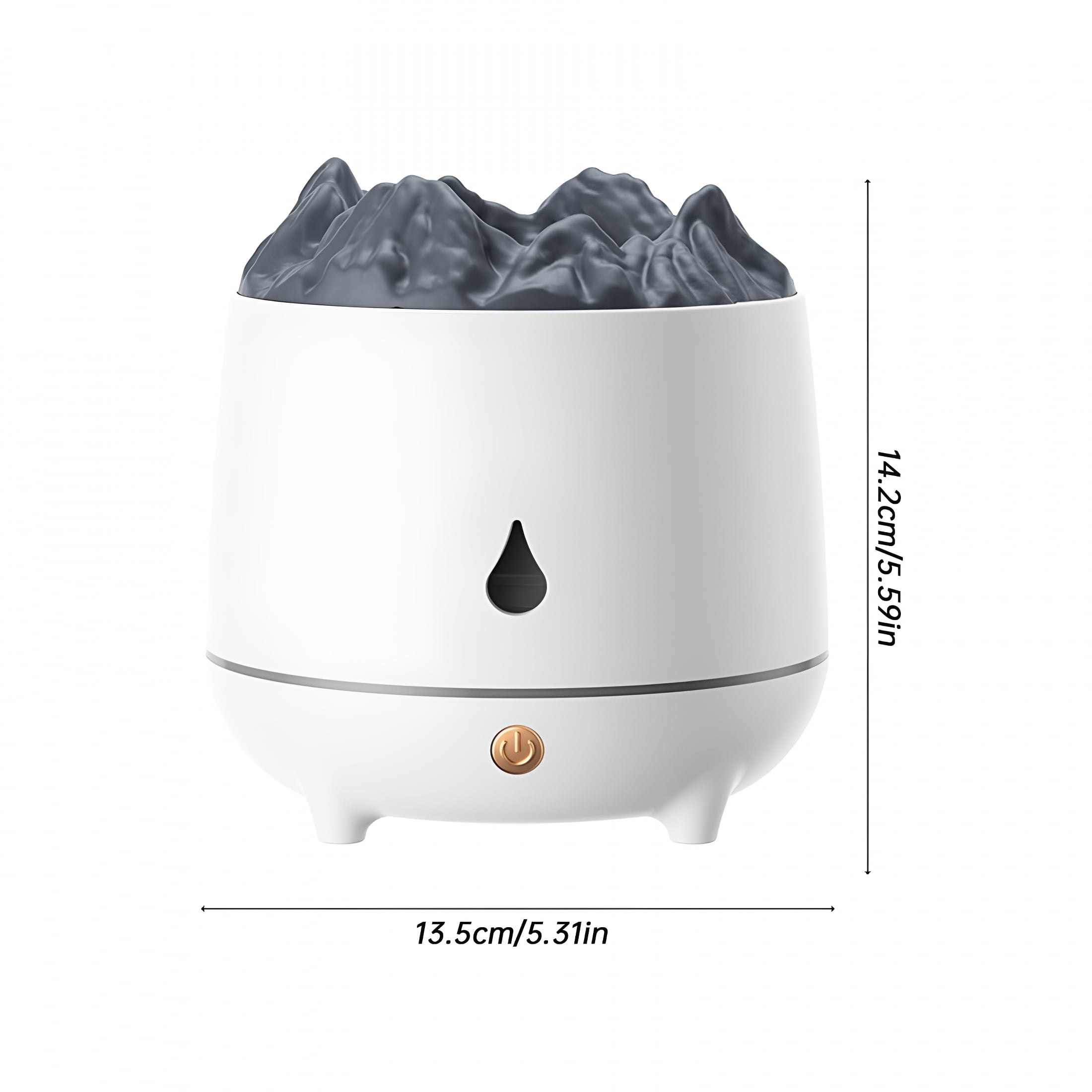 HIBIBUD 2026 New Humidifiers for Bedroom Kids Warm&Cool Mist Humidifier Bedroom for Bedroom Simulated Volcano Aromatherapy Diffuser Cool Mist Humidifier Quiet Air for Bedroom Baby Nursery Office