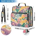 thumbnail image 2 of FORMRS Zipper Binder with Shoulder Strap 2-inch Ring 500 Sheet Capacity File Bag, Yellow Floral Wave, 2 of 5