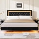 thumbnail image 1 of Cama Flotante King con Luces LED Inteligentes: Cabecero de Diamante Tapizado, Plataforma Sólida Silenciosa (Sin Somier) - Marco Moderno con Listones de Madera Maciza, 1 of 7