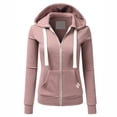 thumbnail image 2 of Drppepioner Sweat à Capuche Décontracté pour Femmes avec Poches, Fermeture Éclair, Manches Longues, 2 of 4