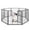 Style C 32" Black, variant on LIVIZA 8 Metal Panel Pet Gates, Dog Playpen, Portable Wire Play Pen for Pets, 24" Height Pet Fence Indoor Outdoor, Black