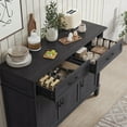 thumbnail image 4 of 48" Farmhouse Storage Buffet Cabinet,2 Drawers＆Doors,Adjustable Shelve,Wood kitchen Cabinet ,for Kitchen/Living Room, 4 of 12