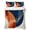 Blue Orange, variant on King Quilt Set 96''x106'', Navy Blue Burnt Orange Lightweight Summer Bedspread Coverlet Set with 2 Pillow Shams, Boho Art Modern Geometric Breathable All Season Quilt Bedding for Bedroom/Guest Room
