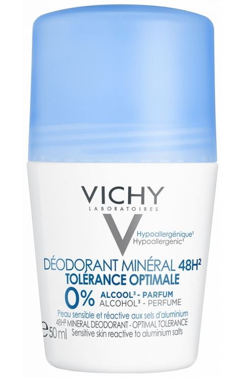 fætter Oberst Forespørgsel Vichy Mineral Deodorant 48H Optimal Tolerance Roll-On 50 ml - Walmart.com
