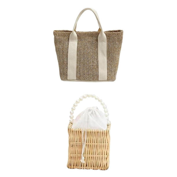 Bolsos De Playa Para Mujer Bolsos De Paja Para El Verano: Bolso De