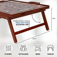 thumbnail image 5 of Jumbl 1000-Piece Wooden Jigsaw Puzzle Table with Drawers, 23 x 31" - Dark Brown, 5 of 7