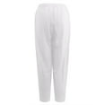 thumbnail image 6 of Buigttklop Pants for Women 2024 Summer Casual Loose Cotton and Linen Pocket Solid Trousers Pants, 6 of 6