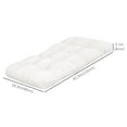 thumbnail image 3 of Outsunny Coussins de Banc de Patio 2 Pcs Coussin de Causeuse d'Extérieur 2 Places Blanc, 3 of 9
