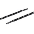 thumbnail image 4 of INSPIRE CHIC 3 Pairs Core Non-slip Wear-resistant Round Boot Laces Shoelaces for Hiking Walking Outdoor Shoes Black White 100cm / 39.37', 4 of 4