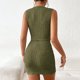 thumbnail image 5 of Conjunto de falda de 2 piezas para mujer Conjunto de falda superior sin mangas de algodón de color sólido Traje de vacaciones FLhrweasw  Nuevo, 5 of 7