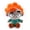 Artist, variant on Brown Hair Girl Stuffed Plush Doll, Big Green Eyes Purple Casual Top Cartoon Character Plush Toy, Soft Gift for Kids & Collectors
