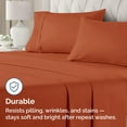 thumbnail image 5 of CGK Linens Extra Soft Pillowcases Set of 4 - King Size Hotel Luxury Breathable & Cozy 4-Piece Pillow Covers, Terracotta, 5 of 7