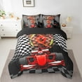 thumbnail image 2 of Erosebridal Sport Car Bedding Sets Twin Size,Buffalo Plaid Comforter Sets with Sheets,Extreme Sport Bed in a Bag Twin size,Microfiber Car Room Decorative,Reversible,7pcs, 2 of 6