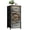 Color 5, variant on Metal Dresser for Bedroom with 4 Storage Drawers Heavy Duty Vault Door Steel Lock Mechanism Reinforced Security Dressers Chest of Drawers Steel Framed Fabric Closet Organizers for Dorm Entryway