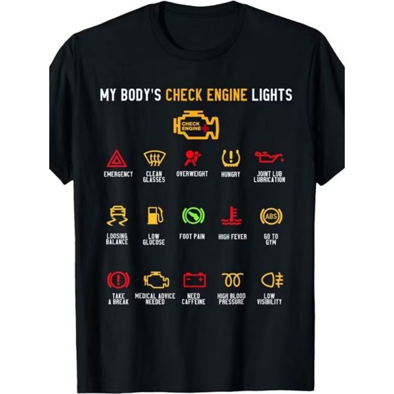 My Body's Check Engine Lights Women Graphic T-Shirt