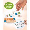thumbnail image 4 of Juego de 10 marcos de madera SYNARRY de Math Manipulatives para niños de 3 a 8 años, 4 of 8
