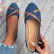 thumbnail image 1 of Xucatan Women's casual shoes, comfortable round-headed flat shoes cowboy uppers, casual shoes suitable for daily walking and work. Gift, 1 of 6