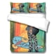 thumbnail image 1 of Bewildely Juego de cama de 3 piezas, funda de edredón de microfibra con fundas de almohada, dibujos animados para niños, tema deportivo, juegos de cama Juegos de cama LYCLB210925029 M, 1 of 6