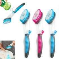 3pc Cleaning Brush Bristles Dish wand Soap Dispenser Refill Wash Pot Pan Kitchen