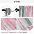 thumbnail image 5 of Pink Gray Tier Curtains, Contemporary Abstract Gradient Aesthetic Light Filtering Kitchen Curtains, 2Pcs Rod Pocket Half Window Treatments Panels for Sink Cafe Cabinet Camper 27.5x24 Inches, 5 of 9