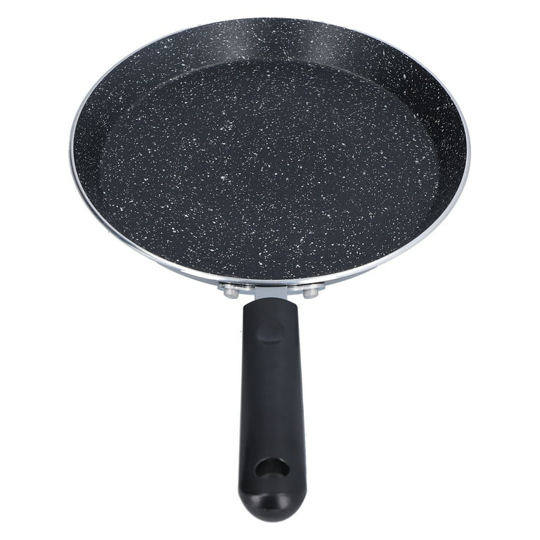 Flat Bottomed Frying Pan, Stone 8in Kitchen Pancake Pan Safe Nonstick For  Restaurant For Electric Stove For Induction Cooker Black