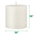 thumbnail image 6 of Stonebriar 3" x 3" Unscented Pillar Candles, 6 Pack with 18 Burn Time, 6 of 9