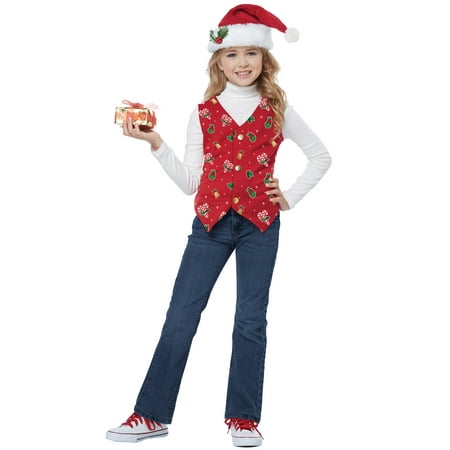Holiday Vest Child Costume (Red)