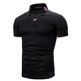 thumbnail image 3 of Summer Men Casual Short Sleeve Lapel Polo Shirt ., 3 of 5